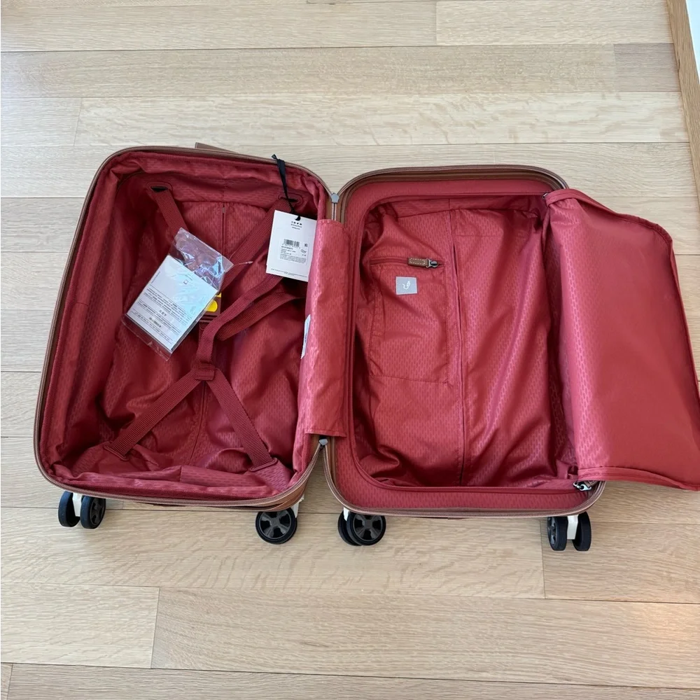 NWT Limited Edition Delsey Paris Chatelet 2.0 Air Brown and White Carry On - Picture 7 of 16